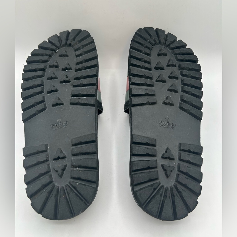 GUCCI AUTHENTIC Web Trek Lug Sole Slides Sandals
Green Red Back Men’s 11 Wm 12 - Picture 12 of 14